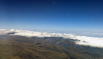 Cochabamba Mountians from Airplane